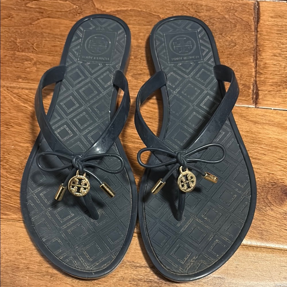 Tory Burch rubber navy blue Sandals 7